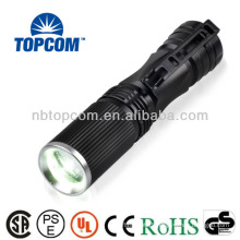 High power rechargeable led flashligh with zoom
